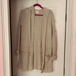 Cozy Cream Hooded Cardigan